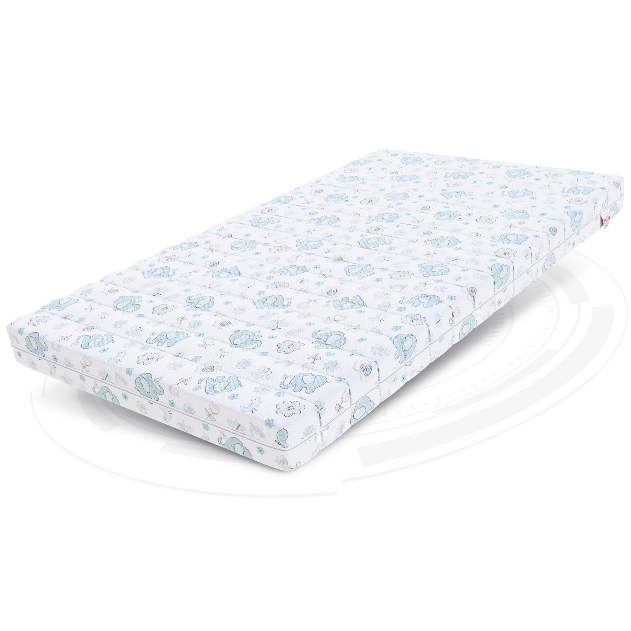 FDM Balance Matras 90 x 180 cm Dubbelzijdig Schuim Matras Hardheidsgraad H3 10 cm Hoog Hypoallergene Oeko-Tex Standard 100 Wasbare Premium Tijk Dino