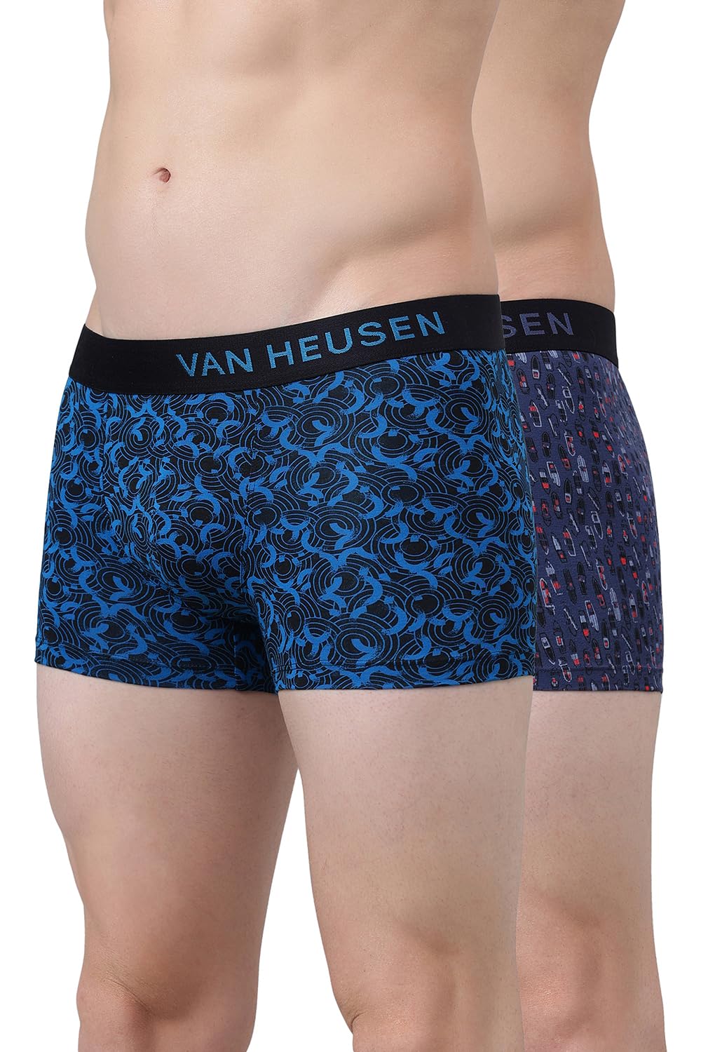 Men’s Cotton Trunks – Pack of 2 | Contoured pouch for support | Antibacterial Briefs | Sweat Absorbant | Moistue Wicking | Breathable Everyday Underwear | Long Lasting Color| Printed Colors | Style 10047-image-20