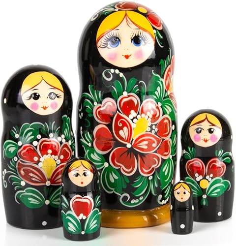 Books.And.More Vyatka - Juego de 5 muñecas de Matryoshka