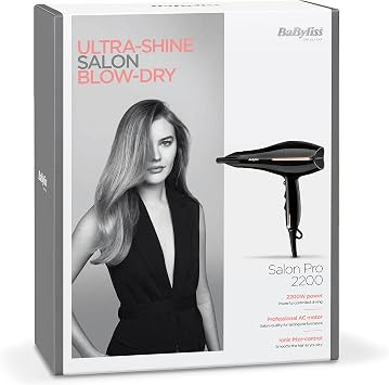BaBylissBaByliss Smooth Pro 235 Hair Straighteners, Ionic, Salon Performance, Controlled Heat, 6 Settings, Ceramic Plates & Salon Pro 2200 Hair DryerBaByliss