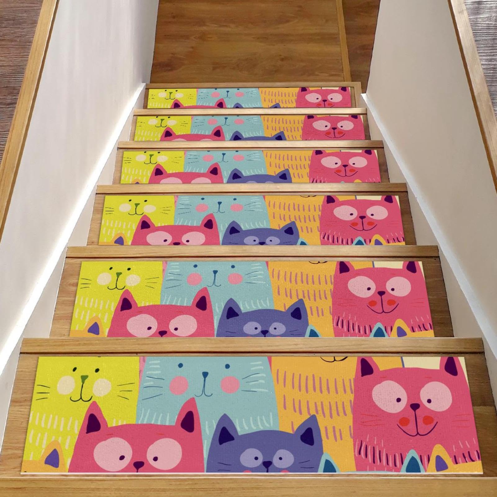 Alfombra para escaleras autoadhesiva que evita caídas de ancianos y resbalones de mascotas