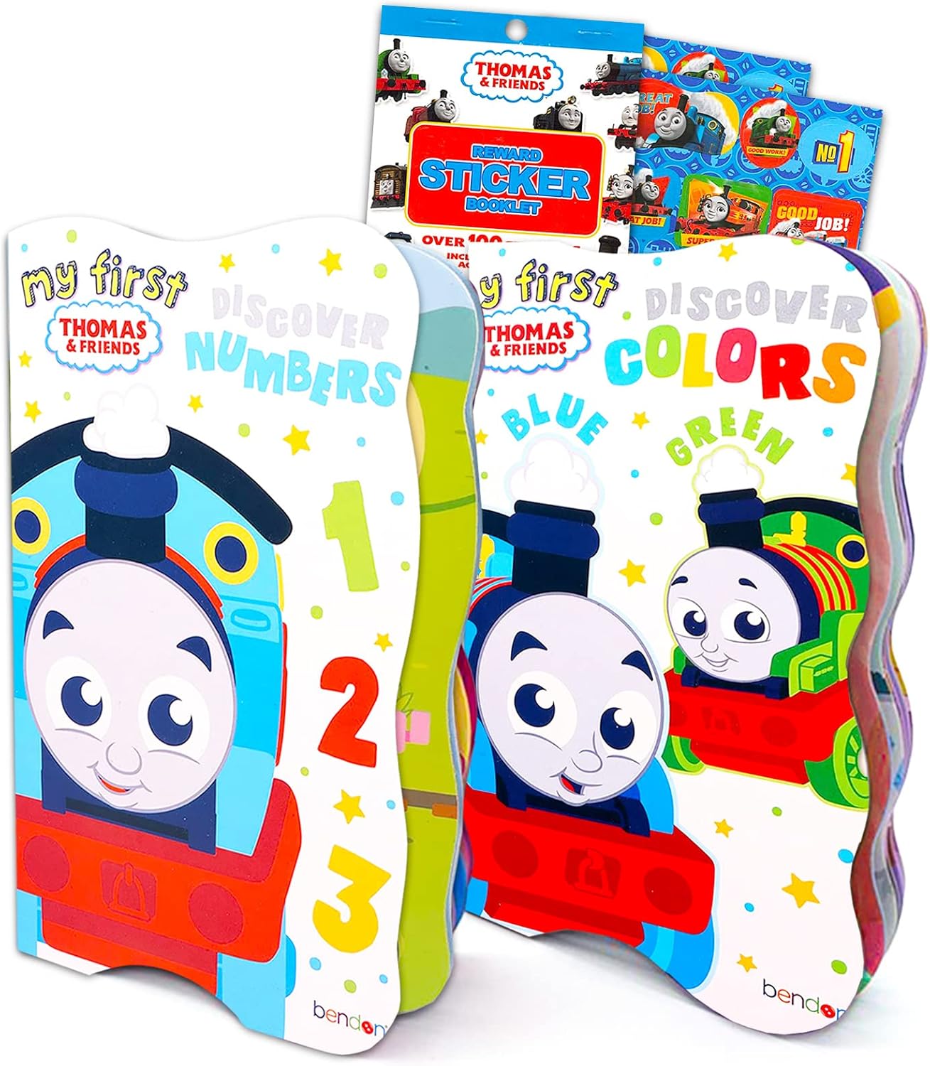 Thomas the Train Board Books Set for Toddlers Babies Bundle Stickers
