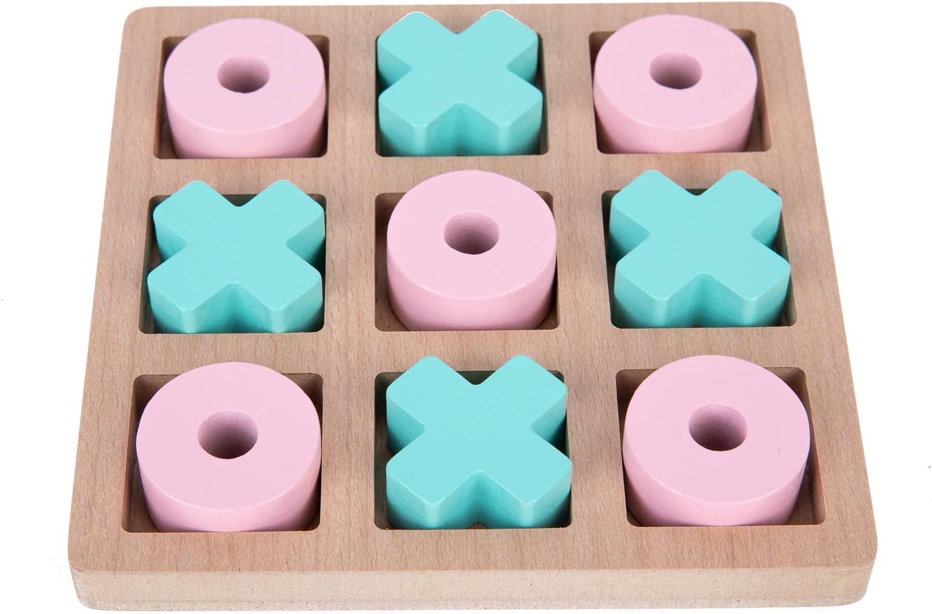 Wooden Tic-Tac-Toe Game, Children's Indoor & Outdoor Party Game
