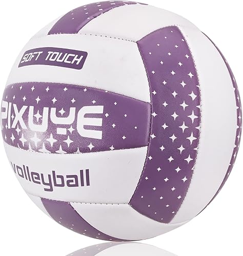 Miniatura 2 de Balones de voleibol tamaño oficial 5, voleibol suave al aire libre para niños, jóvenes y adultos, juegos de playa en interiores (regalo para
