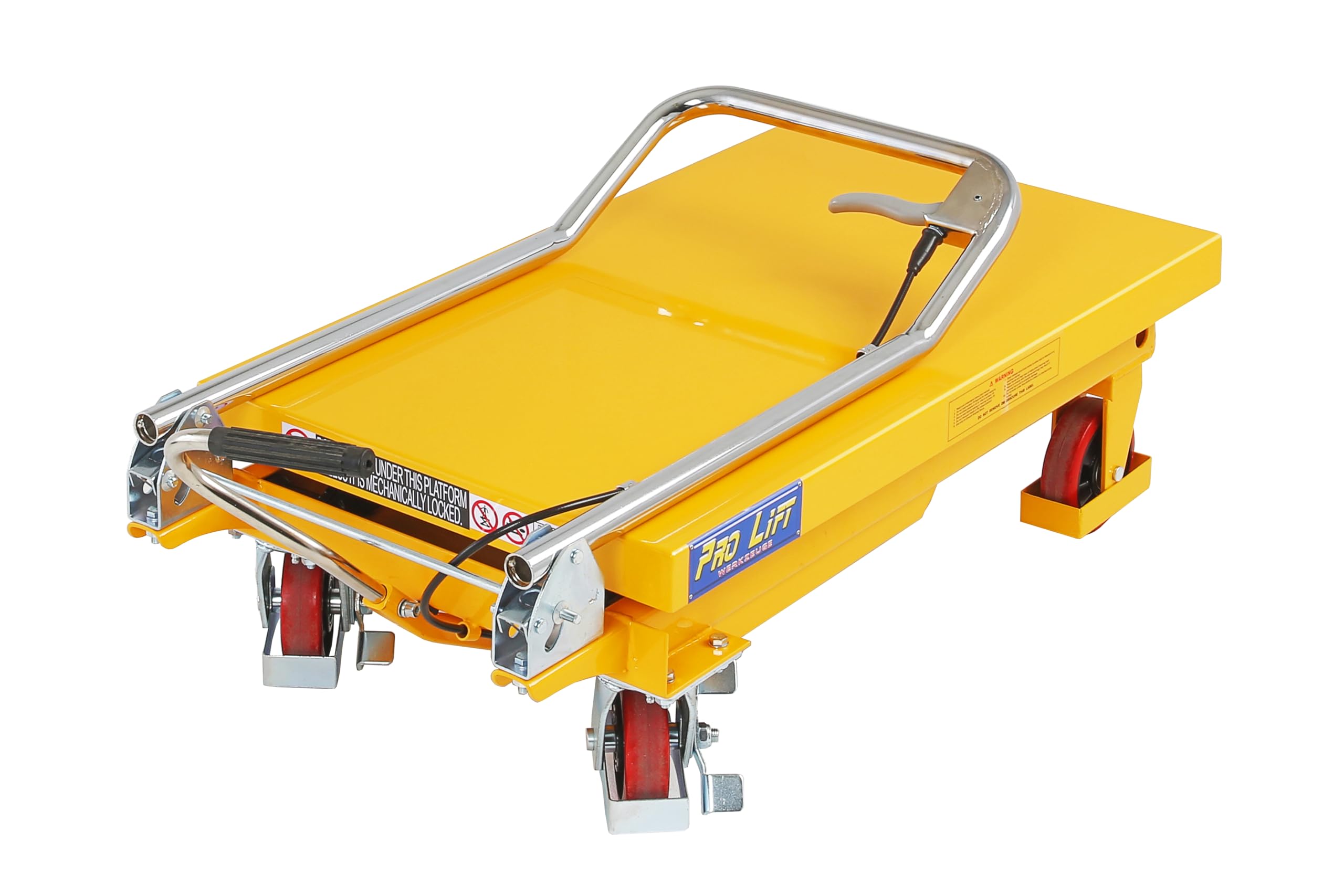 Hubtisch-Wagen 300 kg Hebebühne 900 mm Hubhöhe fahrbarer Scherenwagenheber mobiler Plattformwagen