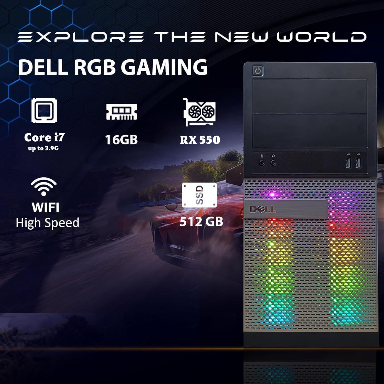 Amazon.com: Dell Gaming OptiPlex Desktop RGB Computer PC, Intel