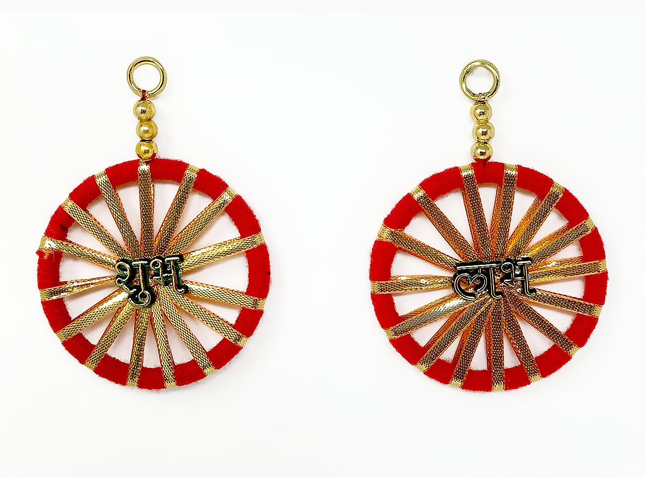 Khakee Shubh Labh hangings Decoration, Size-3Inch, Diwali Gift, Home Decoration Item, Puja Room Décor,Diwali Toran Shubh Labh- 1 Pair (Red)(SL4) (B0CKXW3N6R) Amazon Price History, Amazon Price Tracker