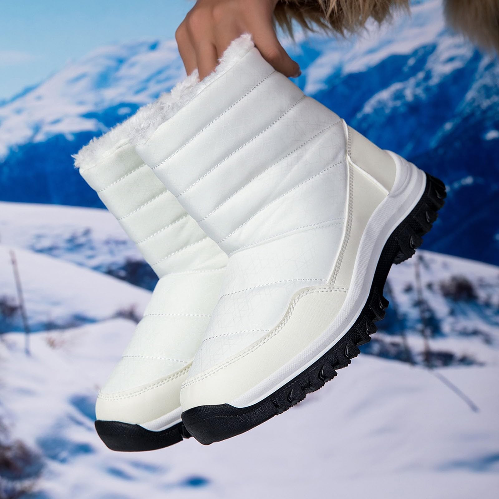 Stivaletti 2026 Stivali Invernali, Foderati, Termici, Antiscivolo, Comodi, con Suola Casual, da Trekking, Per Tempo Freddo, Donne e Ragazze, Alla Moda Bassi Donna