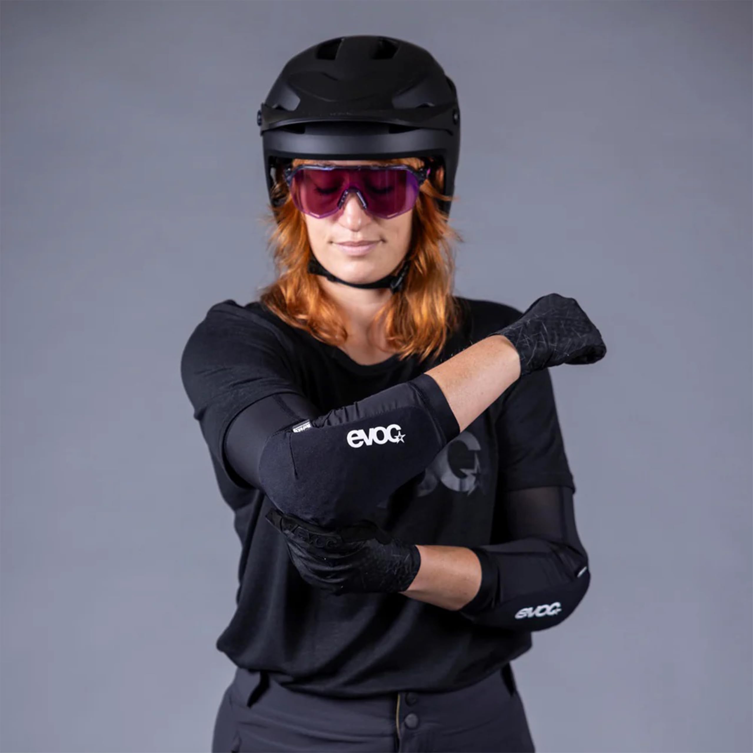EVOC Elbow Protector LS Flex Lite Coderas Ligeras para MTB Protectores de Brazos Coderas con protección de Nivel 1 Negro, Talla única, 1 Pack