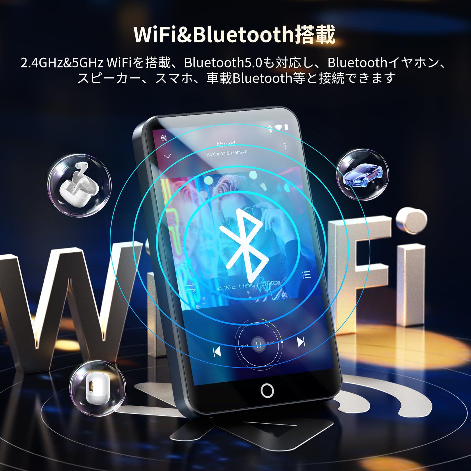 Amazon.co.jp: MECHEN 160 GB MP3 Player, 4 Inch Android 13 mp3