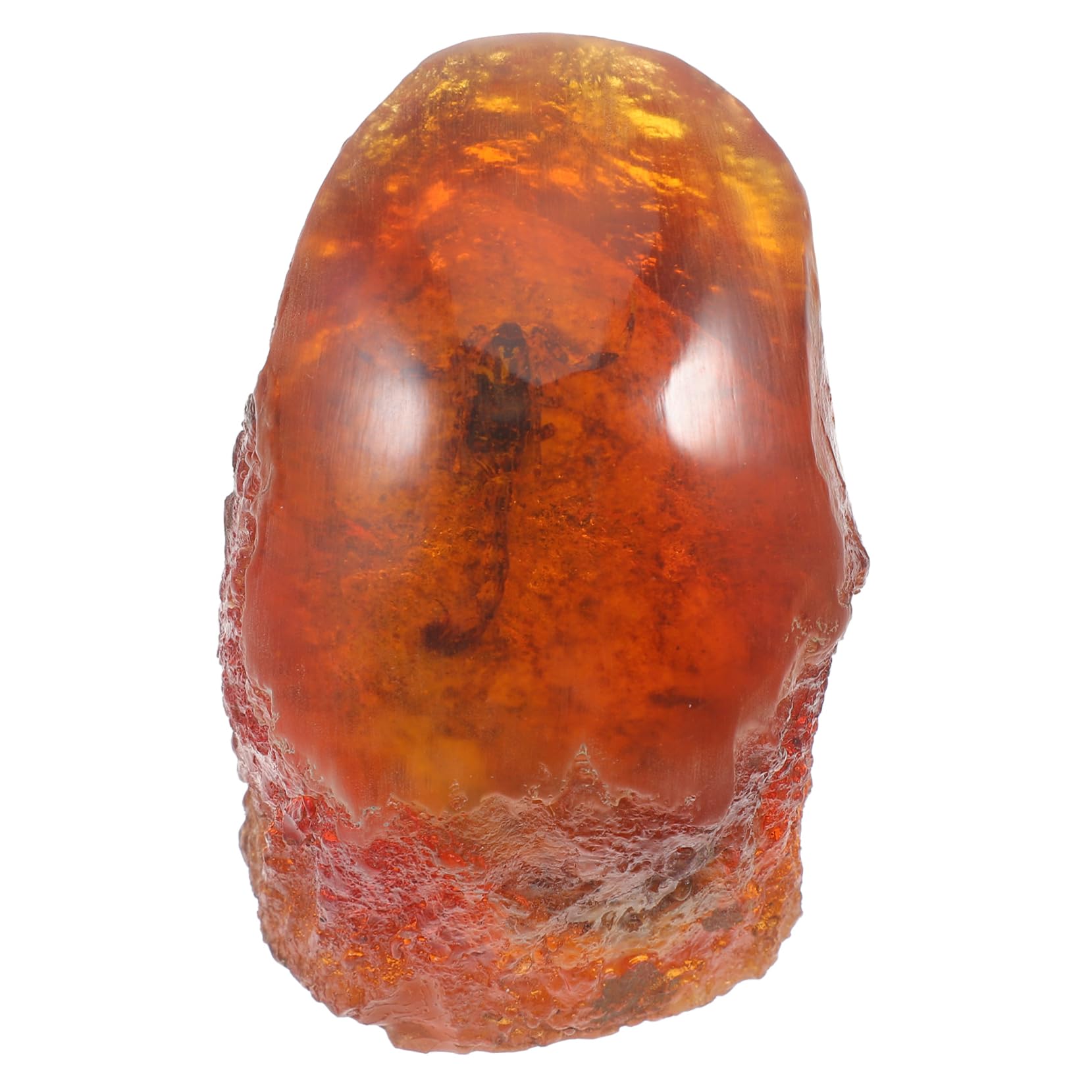 Homoyoyo Fossilized Scorpion Specimen Unique Stone Decor Insect Ornament Home Decor Resin Insect Sample
