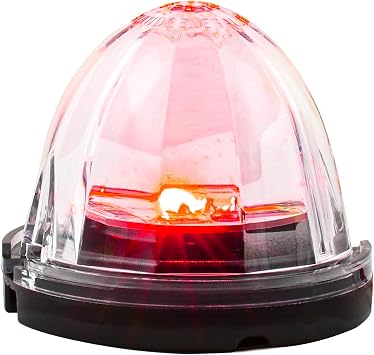GG Grand General 81603 3.5 بوصة أحمر/شفاف Super Star 1 LED ضوء البطيخ المختوم