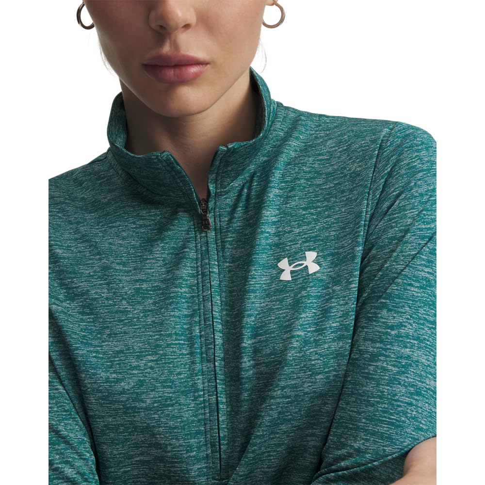Under Armour Damen Tech Twist Viertelreißverschluss T-Shirt (1er Pack)