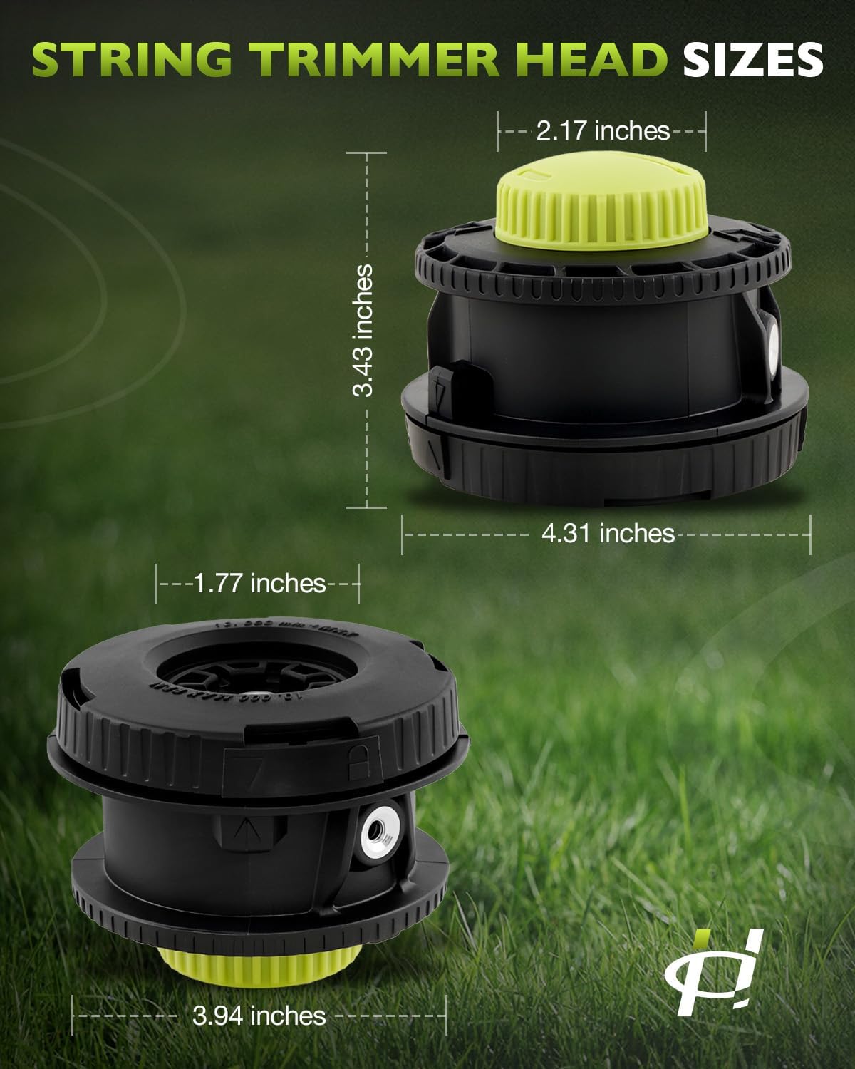 HQPASFY 314608005 String Trimmer Head Assembly Compatible with Ryobi Reel Easy + Bump Feed Straight Shaft Trimmers Head RY15526, RY15527, RY15529