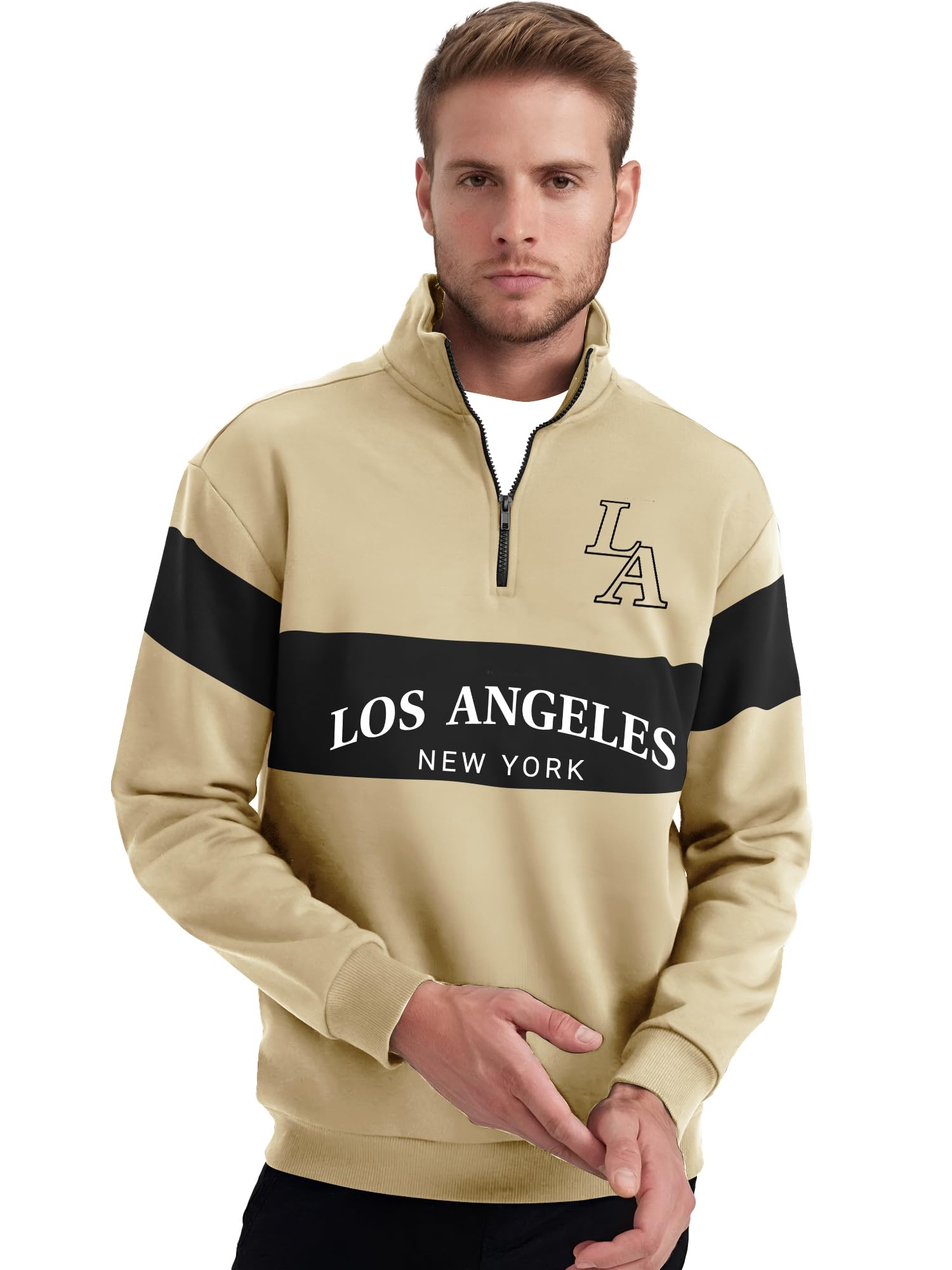 トップス JJ house OJ OPEN FRONT SWEATER SHIRTS Buy Jump Cuts|Mens Printed|Full Sleeve|Beige|Cotton Blend