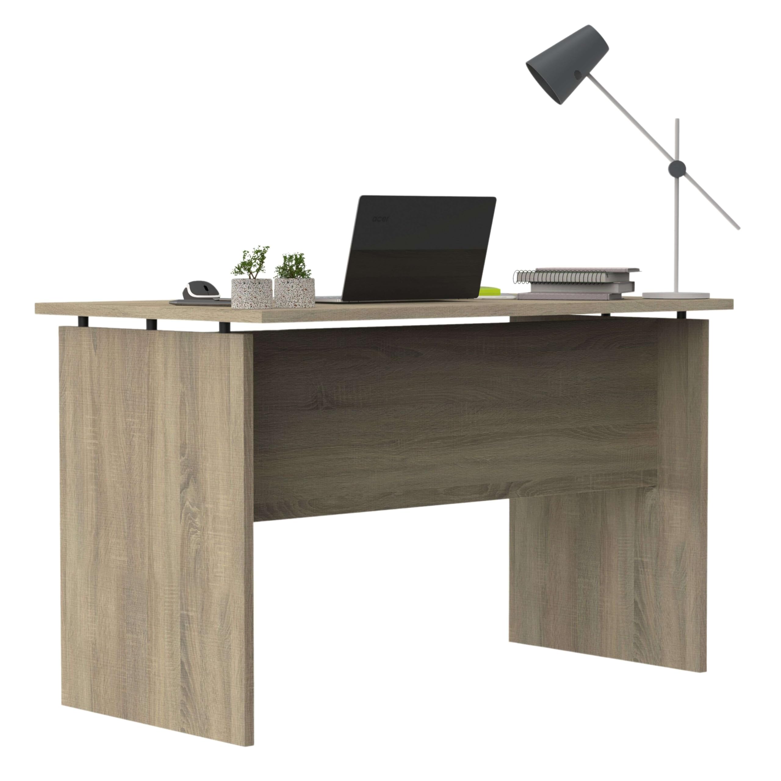 MUEBLES PITARCH | Tavolo da ufficio, scrivania, tavolo per computer o da studio, rovere Cambrian, 76x120x68cm (altezza x larghezza x profondità) moderno, modello Teide