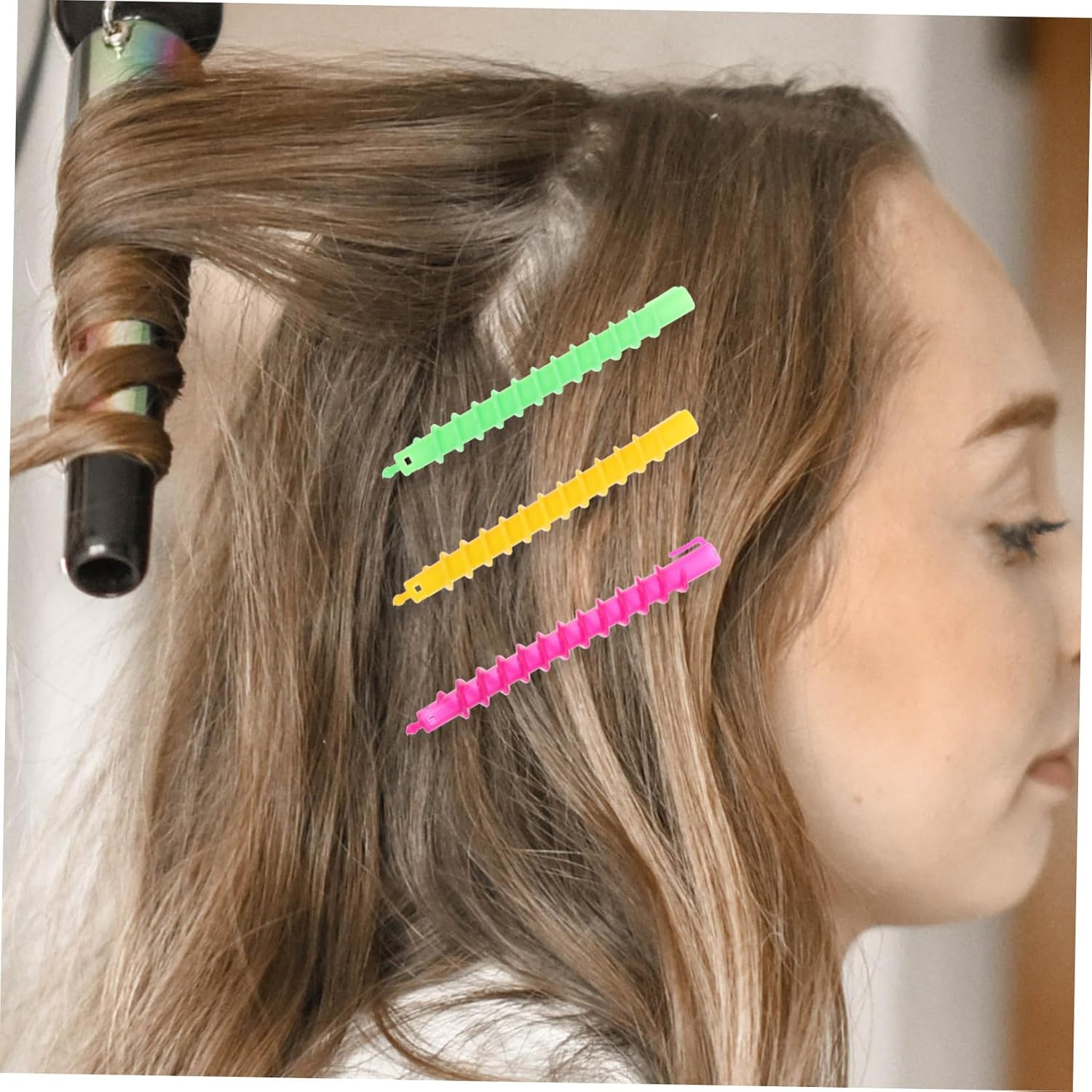 100pcs Spiral Perm Rods for Hair Perm Bar Rollers Hair Curlers Home Salon Use Abs Material