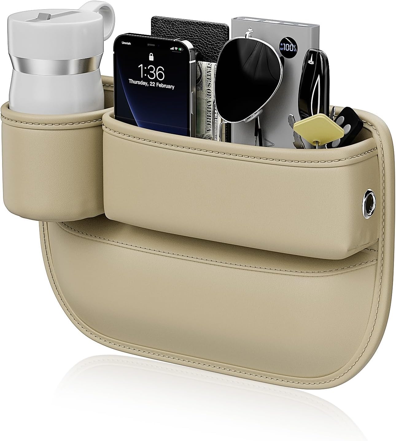 LIJIZHE Car Seat Side Storage Pocket for