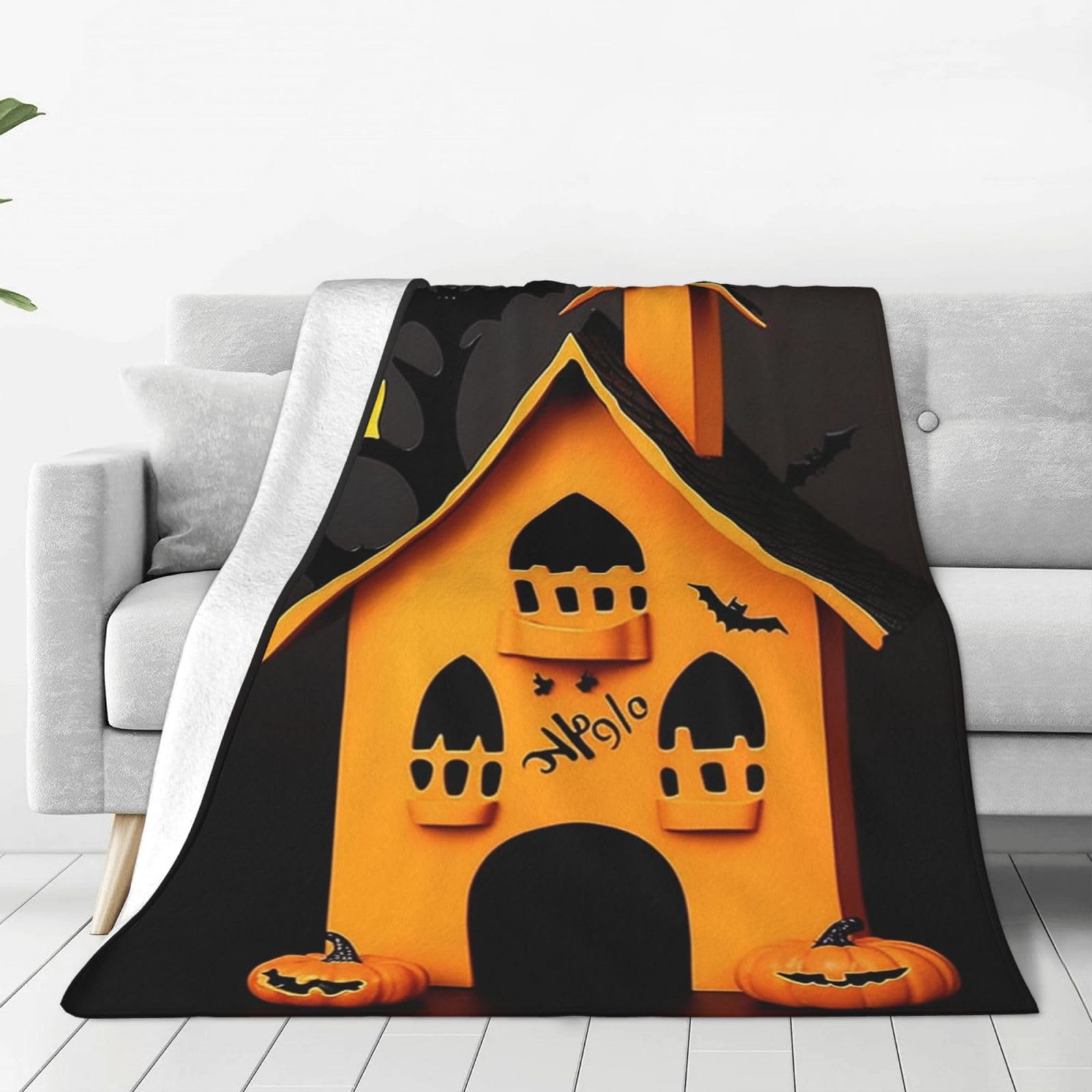 Couverture d'Halloween polaire : le cadeau déco chaud et doux
