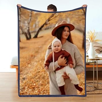 Customizable 30x40 Flannel Family Moments Blanket Personalized Throw Blanket