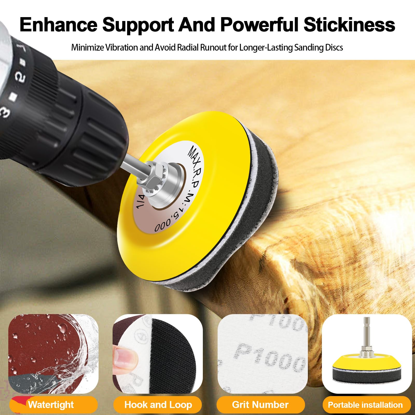 OBA 133 PCS Sanding Disc 75mm Drill Polishing Kit Set - Image 4