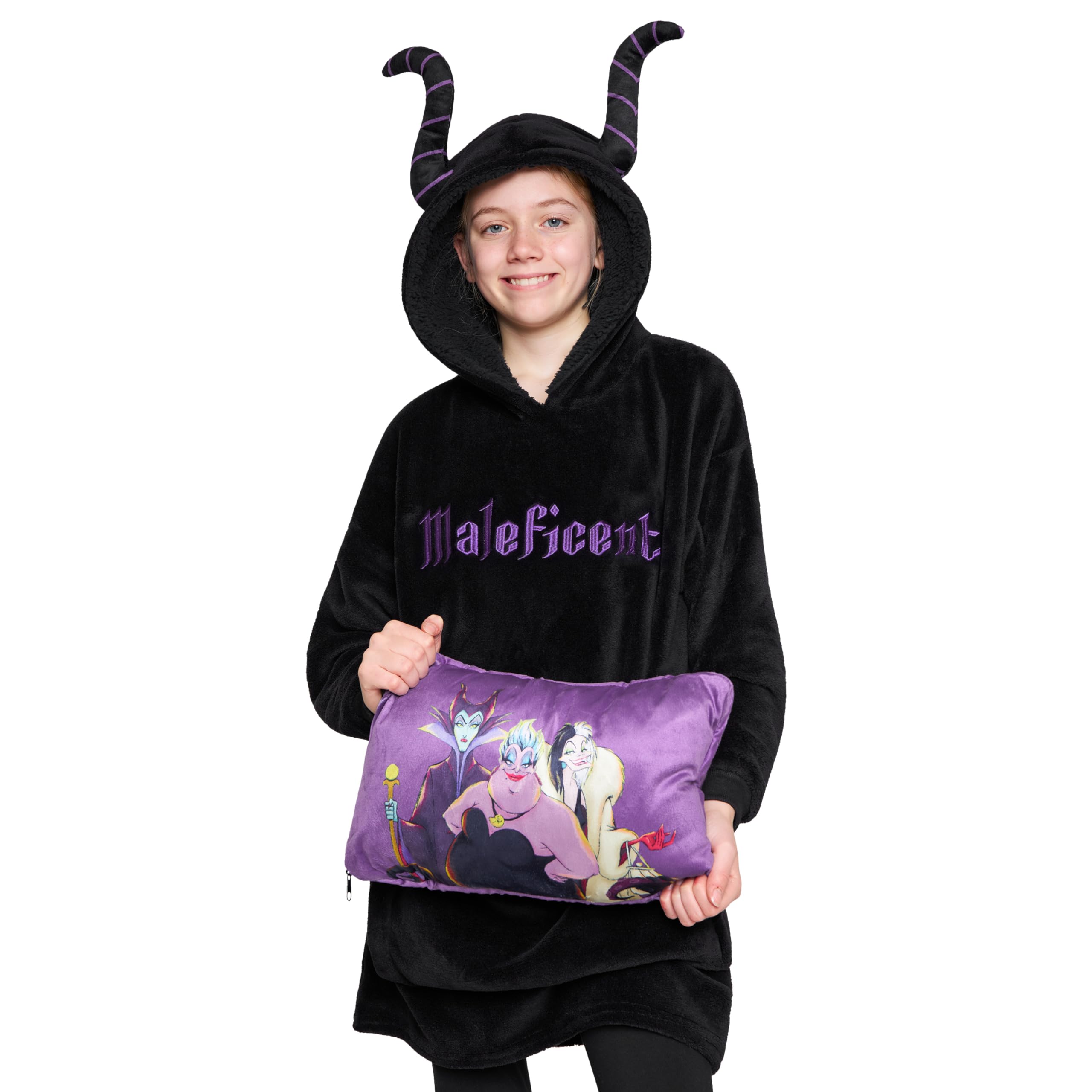 Disney Felpa Bambina - Felpa Coperta di Pile Taglia Unica - Felpa Oversize Bambini Ripiegabile A Cuscino - Stitch Gadget Ufficiale