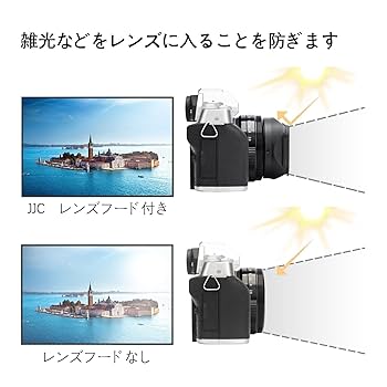 Amazon | JJC メタル 正方形 LH-XF27 レンズフード + フード