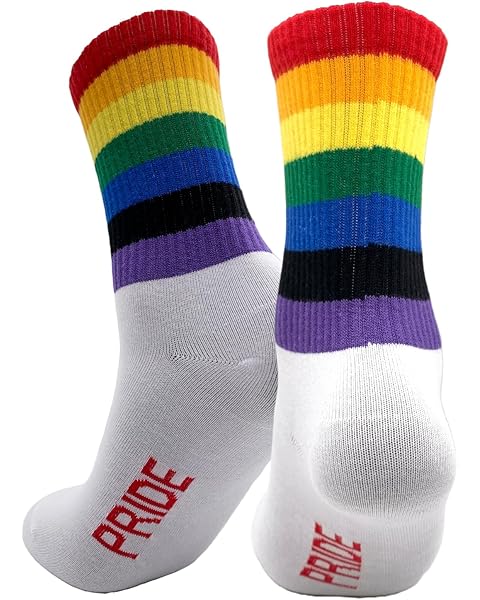 Holiday Hero Rainbow Socks for Women and Men, Premium Cotton Rainbow Socks with Different Varieties, Women's Pride Socks