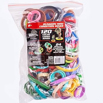 Amazon.com: Flexible Condition Rings Status Effect Markers