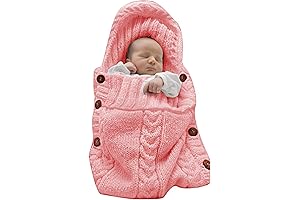 XMWEALTHY Newborn Baby Wrap Swaddle Blanket Knit Sleeping Bag Sleep Sack Stroller Wrap for Baby