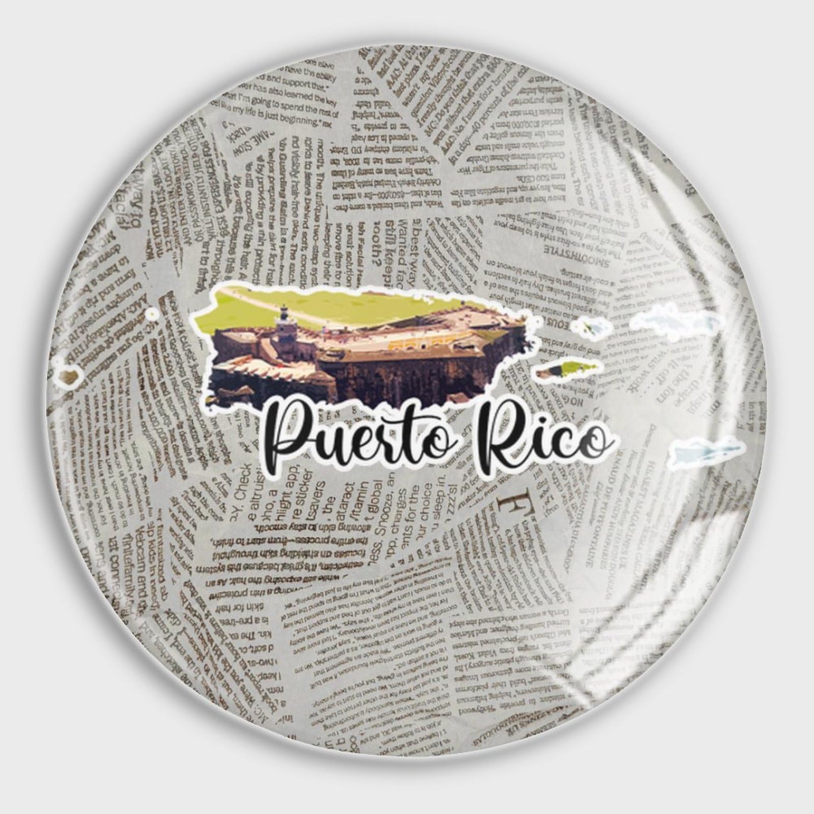 Aimants de réfrigérateur haut de gamme en verre motif paysage urbain moderne