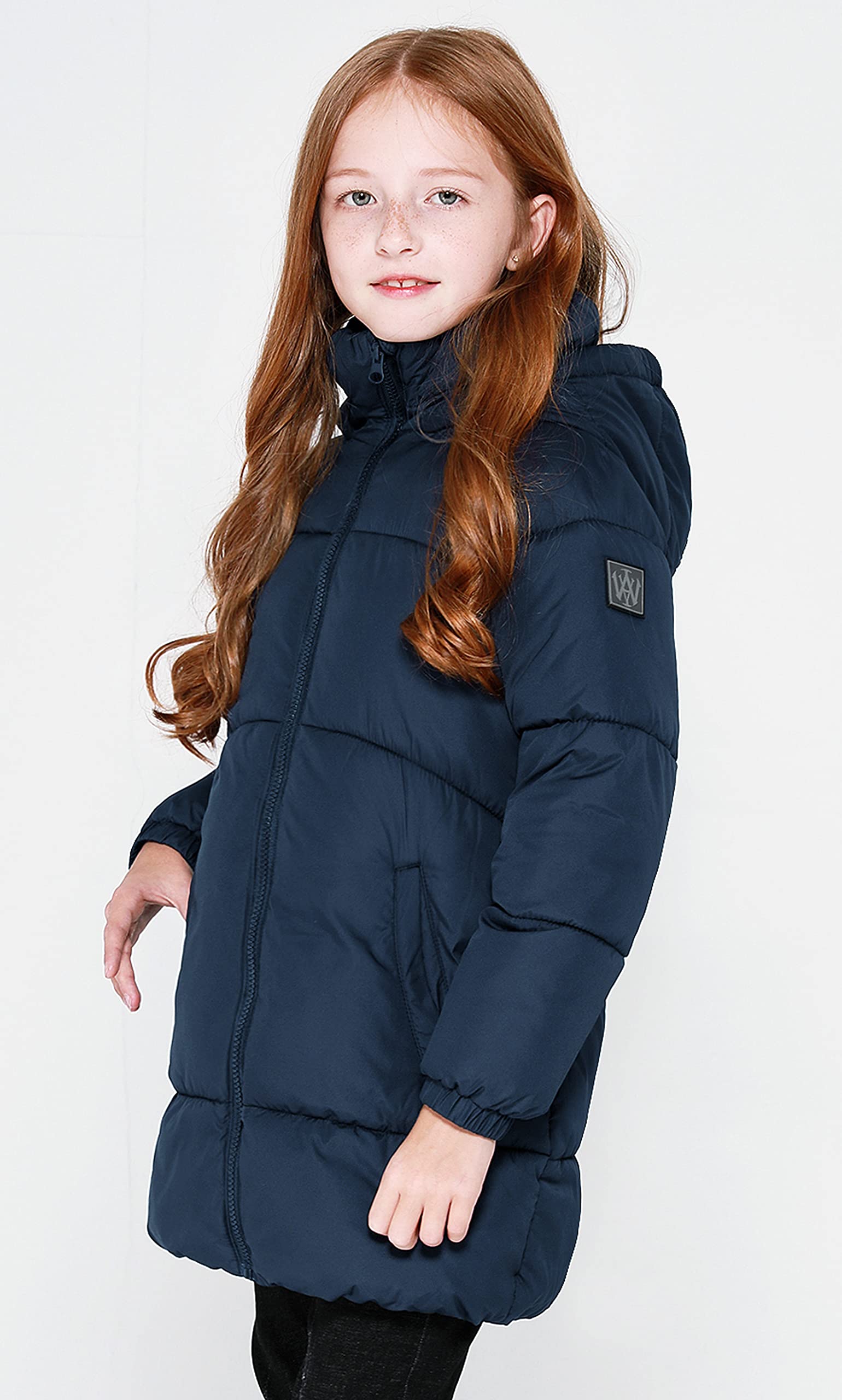 SOLOCOTE Niñas Invierno Abrigos Niños Pesado Mediana Longitud Chaquetas Caliente Puffly Down-like Algodón Guata Ropa de abrigo para niños