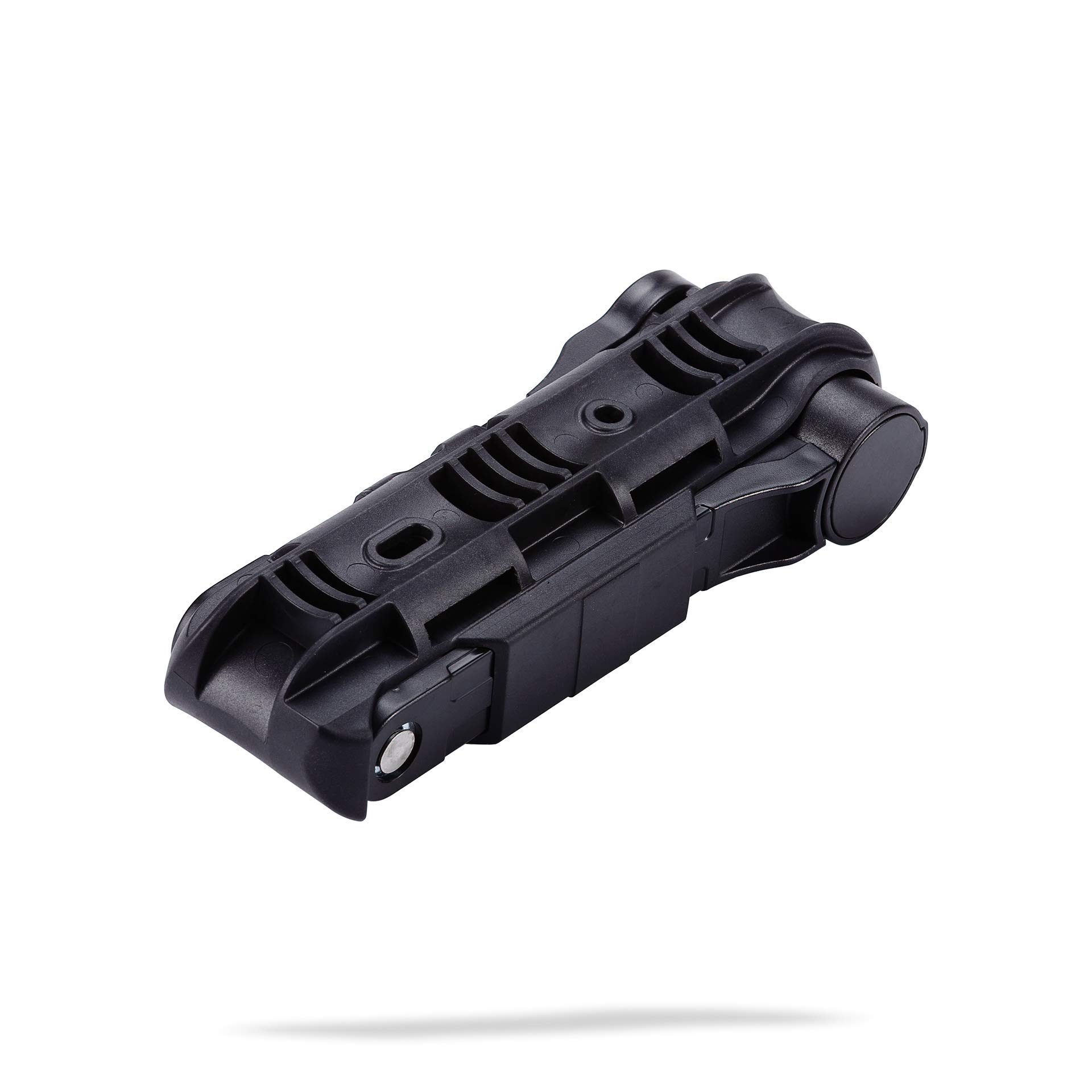 BBB Cycling - Lucchetto per bicicletta antifurto pieghevole ad alta sicurezza con chiave - 7,5 mm x 70 cm in nero - Modello BBL-71