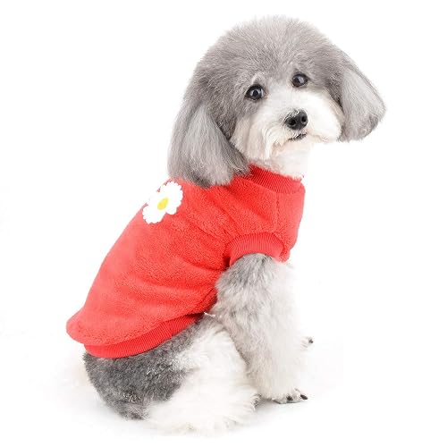 ZUNEA Jerséis para Perros Pequeños Ropa Invierno Cálido Abrigo Chaqueta Forro Polar Cachorros Suéter Suave…