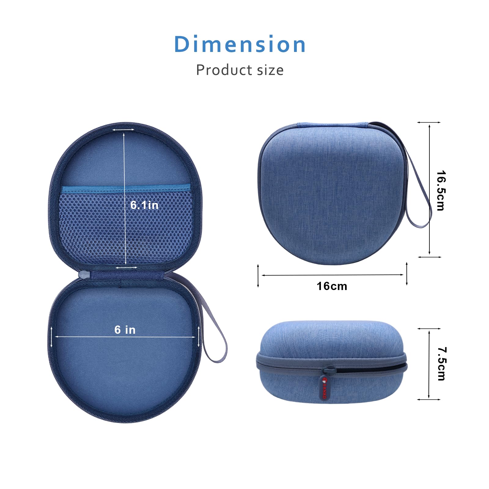Étui de Protection pour Casque Bluetooth JBL Sony Bose Soundcore (Bleu)