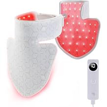 Sharper Image Revel Red Light Therapy Decollete Mask FDA Cleared & Clinically Studied| Neck & Chest Wrinkles Skin Care| Red & Near-Infrared LED| Medical-Grade Silicone Beauty Tool| 10-Min Sessions