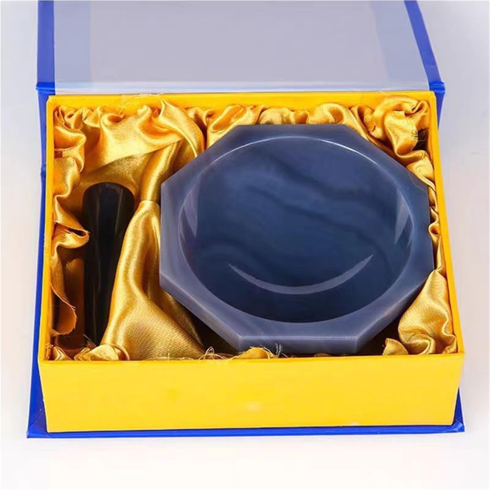 1 Satz Labor-Innendurchmesser 30 mm bis 130 mm Mörser und Stößel aus natürlichem Achat A – for das Schleifen im Chemielabor(Inner DIA 30mm) | Inner DIA 30mm