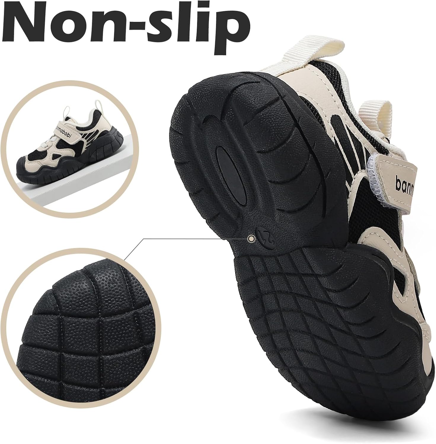 ESTAMICO Toddler Sneakers Boys Girls Anti-Slip Hiking Shoes Lightweight Kids Barefoot Shoes for Outdoor Play - Image 5