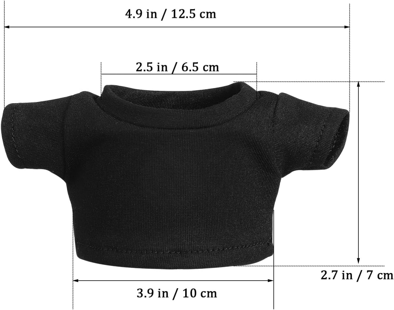 4Pcs Short Sleeve Bear Shirts for Stuffed Animals Fashionable Doll T Shirts Machine Washable Versatile Sizing Knitted for Bear Doll Costumes