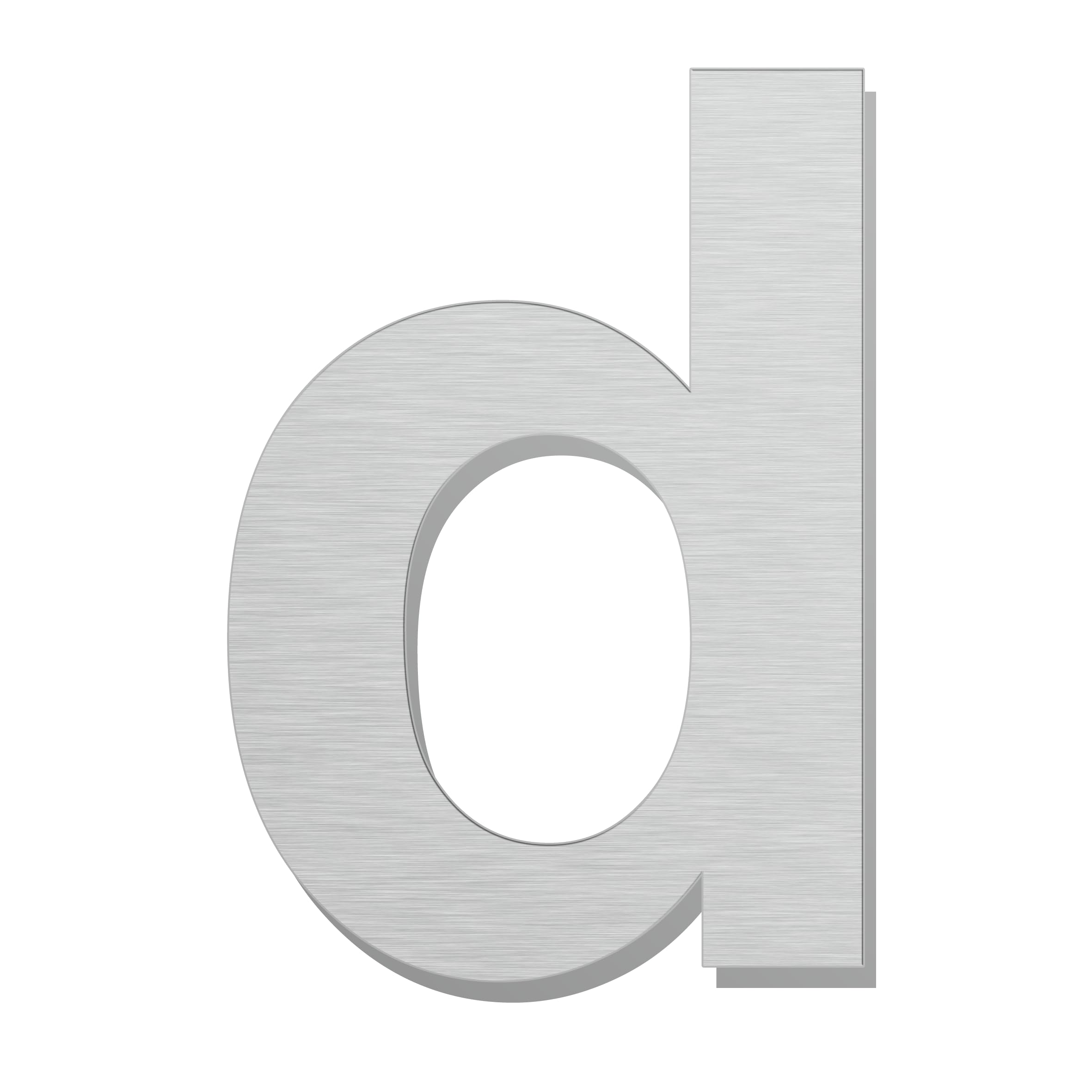 Brushed Modern House Number -6 Inch 152mm Height, Made of solid 304 Stainless Steel, Floating Appearance and Easy to install (Letter d) โ image 1