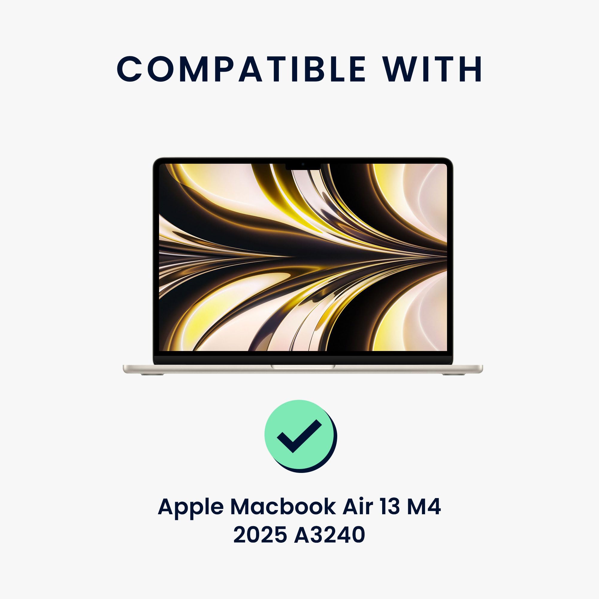 kwmobile Pellicola Privacy per Apple MacBook Air 13 M4 2025 A3240 - Privacy Screen per Laptop - Filtro Schermo Protettivo Rimovibile - Filtro Anti Luce Blu