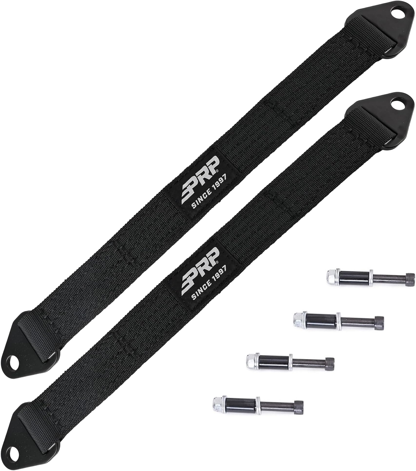 PRP Seats Front Limit Strap Kit for Polaris RZR XP 1000, XP4 1000, XP Turbo, XP4 Turbo & RS1 โ Quad-Layer 10,000 lb UTV Straps, Bolt-On Shock & CV Joint Protection