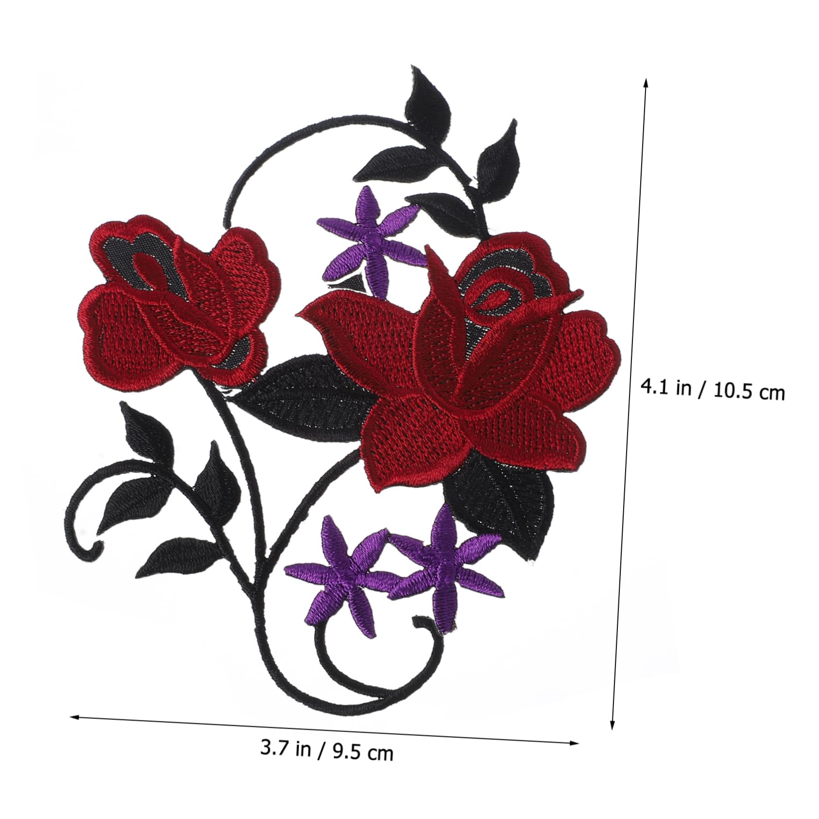 VILLCASE 3 Set Adesivi in Tessuto Ricamato Di Fiori Toppe Per Jeans Patch Per Abbigliamento Adesivi Per Borse Applicazione Patch Di Fiori Ricamati Adesivi Da Ricamo Stoffa 8 Pezzi*3
