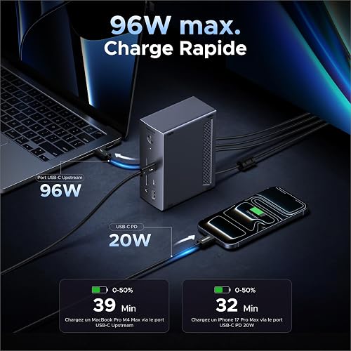 UGREEN Thunderbolt 4 Docking Station, 13-in-1, 40Gbps Max, TB4 Laptop Dock - 5