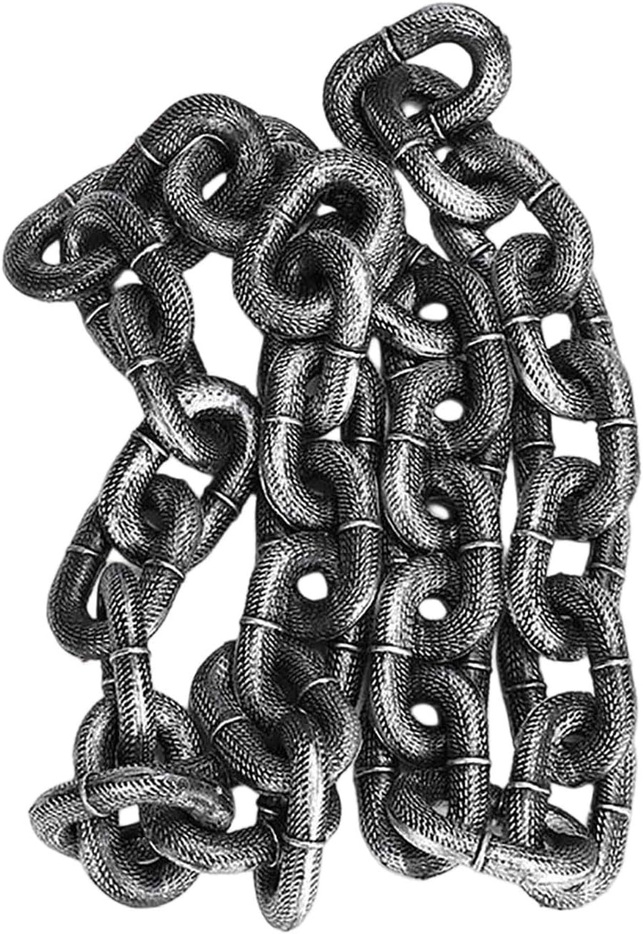 Fake Chain Leash, Fake & Funny Big Chain Leash Funny Dog Toy, That Looks Like a Huge Chain for Small Dogs Cats Puppies (#1)