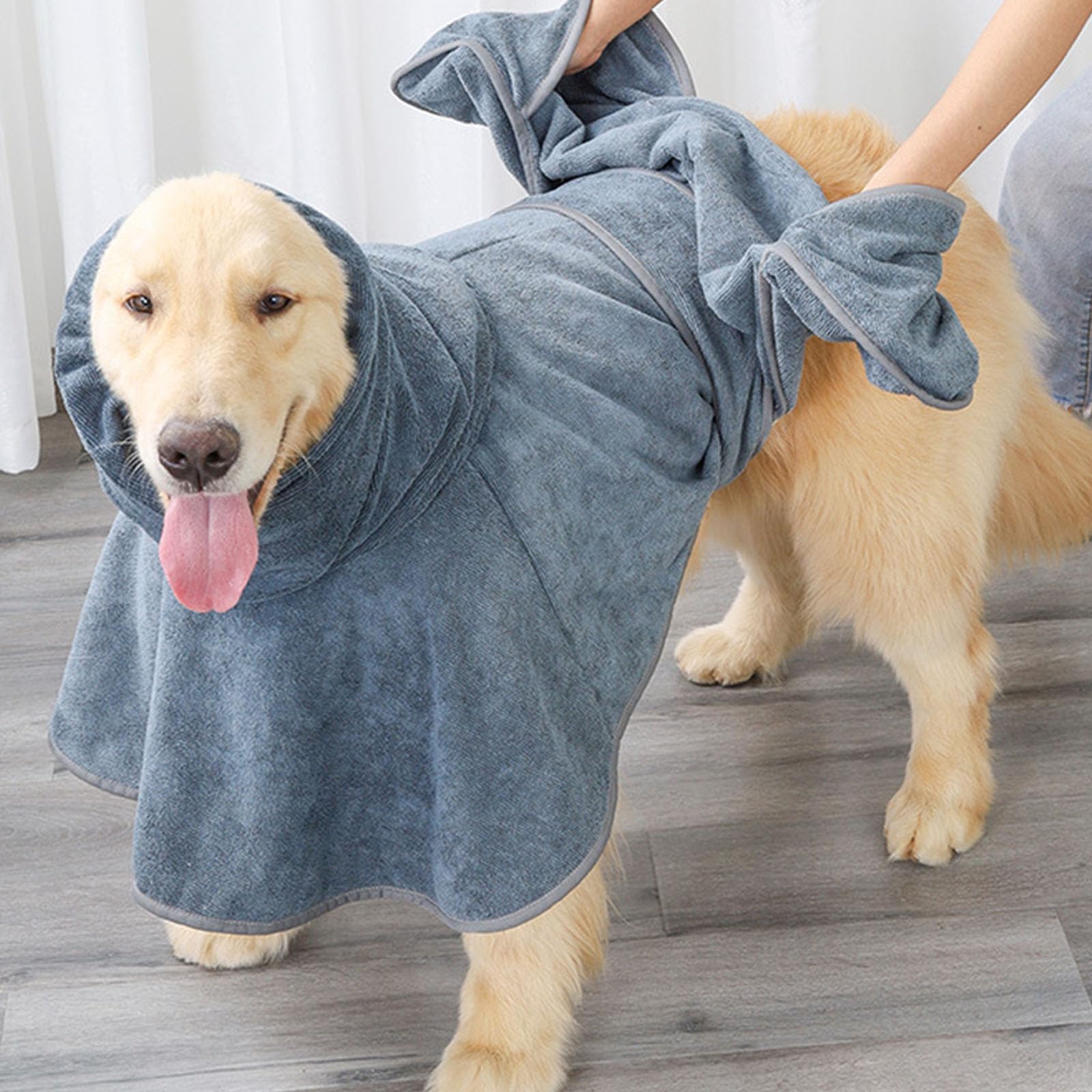 Accogliente accappatoio per animali domestici per cani addensare asciugamano mantiene gli animali domestici caldi e asciutti dopo il bagno o durante il nuoto