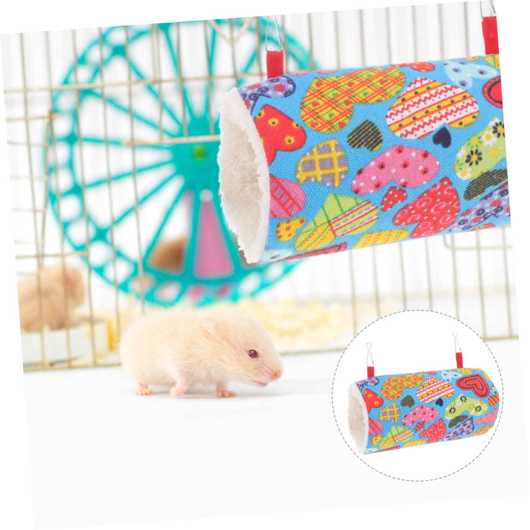 Supvox 5st Papageien-Tunnel-hängematte Guinea-hängematte Igel Spielzeug Haustier Spielzeug Warmes Hamsterhaus Spielzeug Für Igel Hamster Warm Meerschweinchen Spielzeug Für Sittiche Plüsch