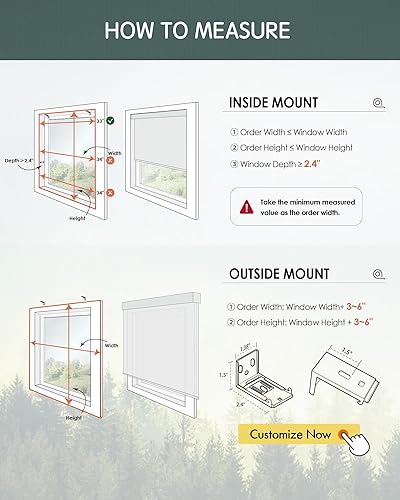 Miniatura 7 de Yoolax cortinas enrollables motorizadas con cenefa, personalizables