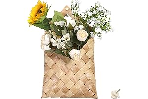 Woven Artificial Flower Hanging Baskets - Add a Touch of Nature to Your Home Décor