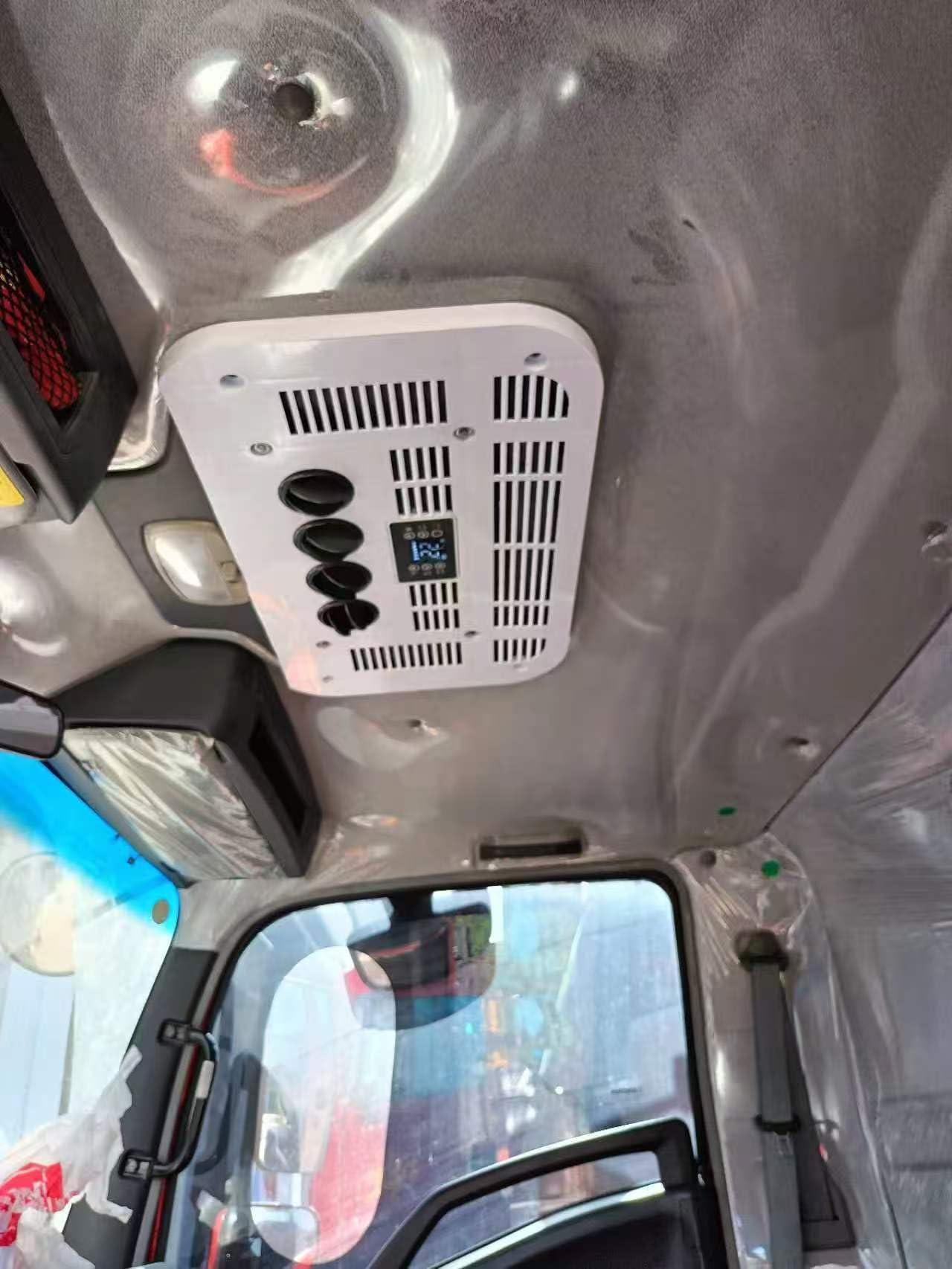 SXHEYUY Aire Acondicionado Camper, Aire Acondicionado Portatil Coche 12 V 24 V, Refrigerante Aire Acondicionado Portatil 12V Agregado, Adecuado Tanto,blanca,12v